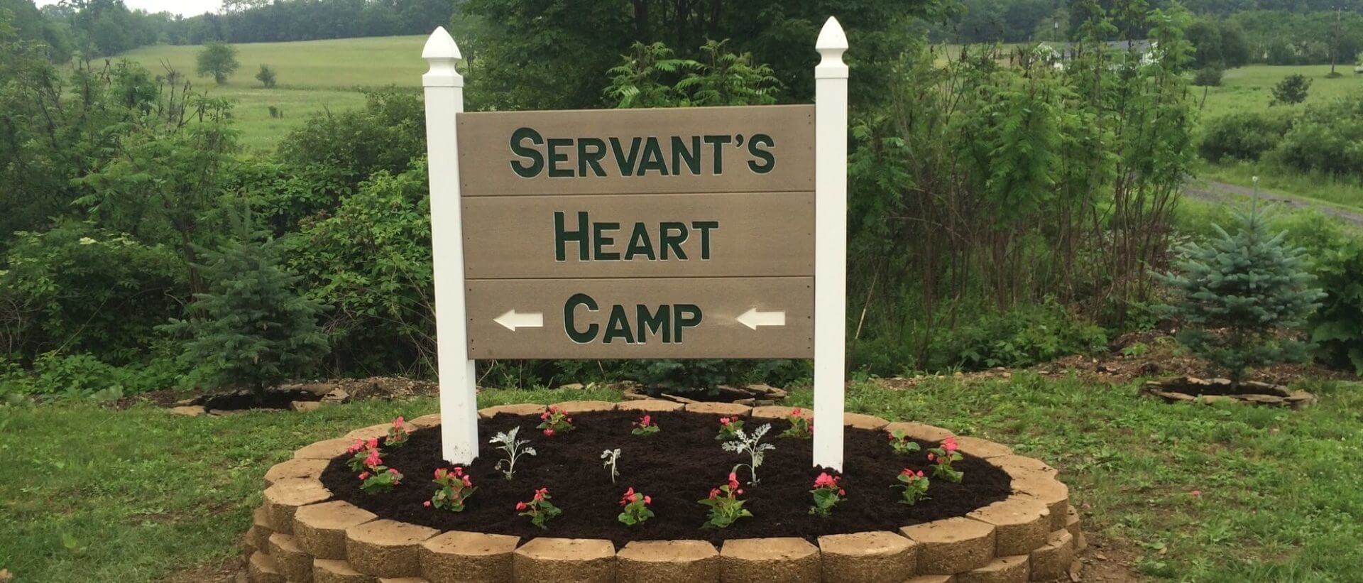 Servant's Heart Camp Sign